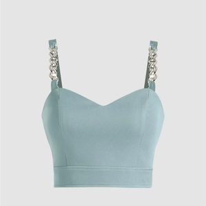 CIDER Chain Detail Crop top